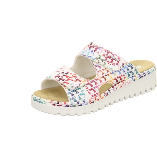 Rieker Pantolette weiss multi