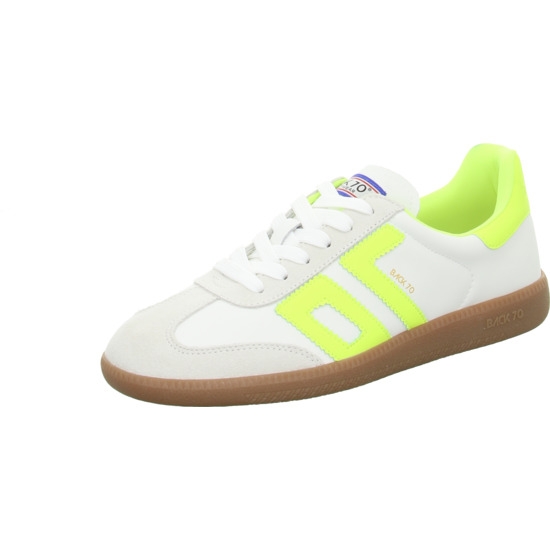 Back 70 Sneaker white Fluo yellow