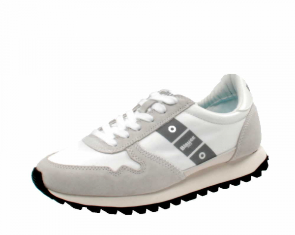 Blauer Sneaker white