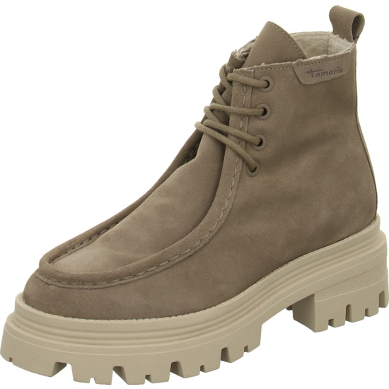 Tamaris Schnürboots taupe