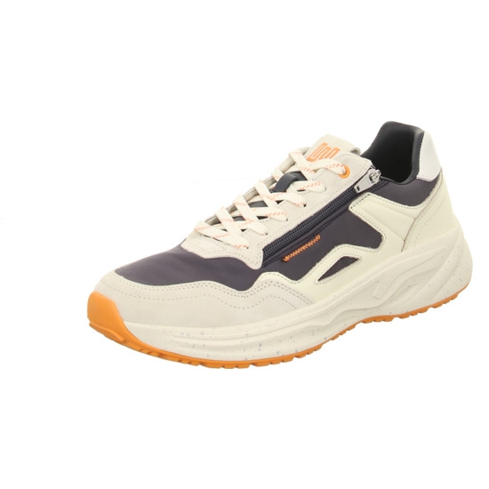 Waldläufer Sneaker offwhite-blue-orange