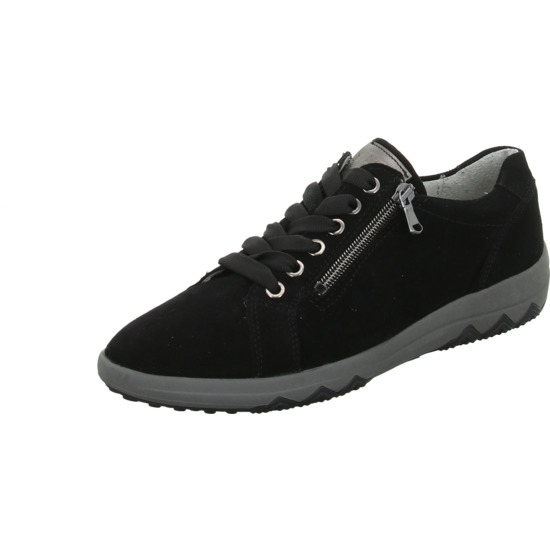 Waldläufer Schnürschuh schwarz