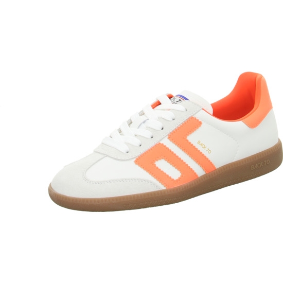 Back 70 Sneaker white Fluo orange