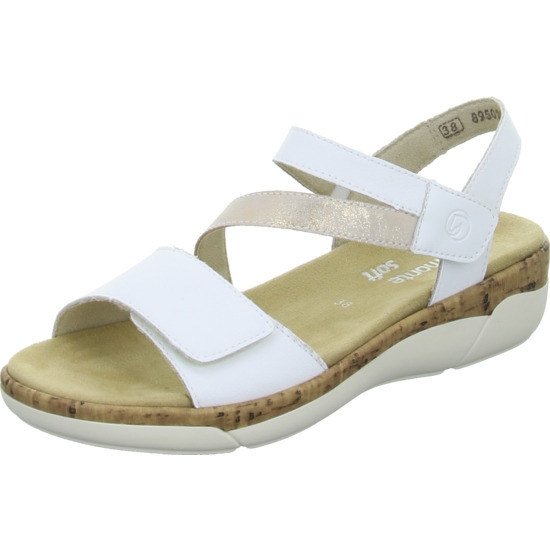 Remonte Sandale weiss rosegold weiss