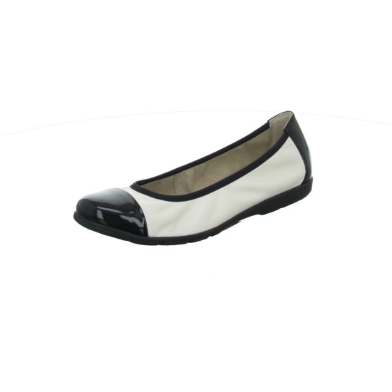 Caprice Ballerina cream black
