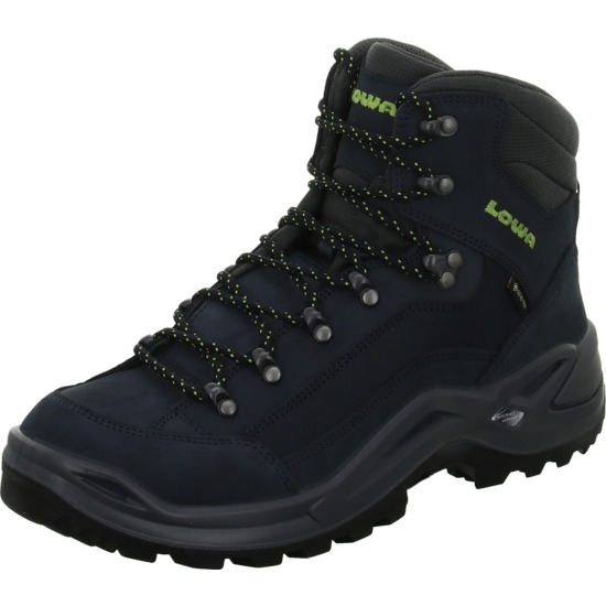 Lowa Trekkingboot dunkelblau/limone