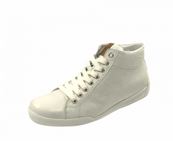Andrea Conti Sneaker weiss/brandy