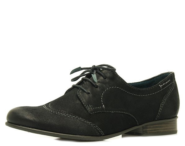 Waldläufer Schnürschuh schwarz