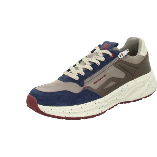 Waldläufer Sneaker blue-taupe-red